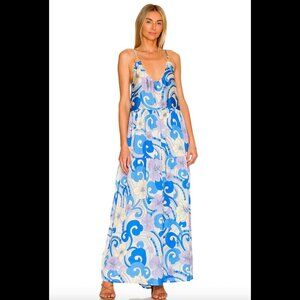 Cin Cin Anemone Silky Dress – Small – Ocean – NWT – Sold Out